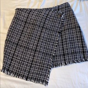 Black and white plaid skirt NWOT